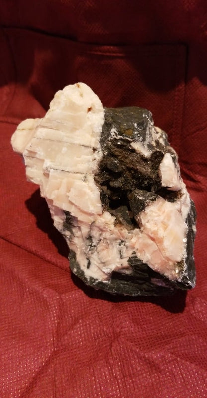 Specimen, Unique large Pink Calcite on Dolomite, Pennsylvania Found