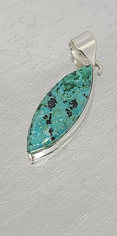 Necklace, Sterling Silver with Turquoise