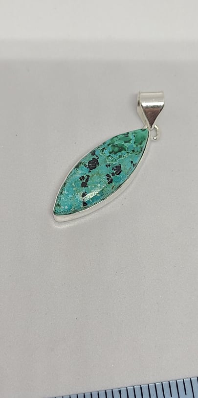 Necklace, Sterling Silver with Turquoise