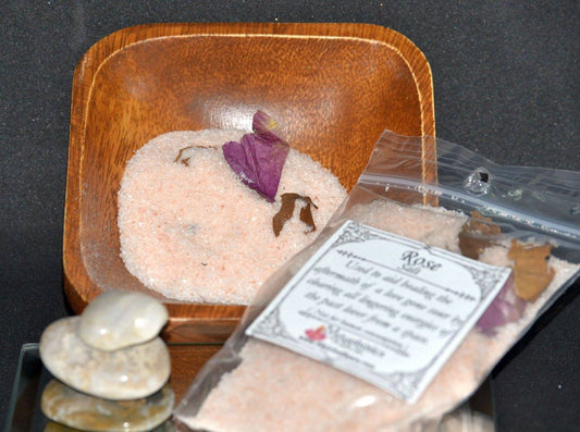 Rose Blessed Salt - Healing Emotional Wounds with Protections