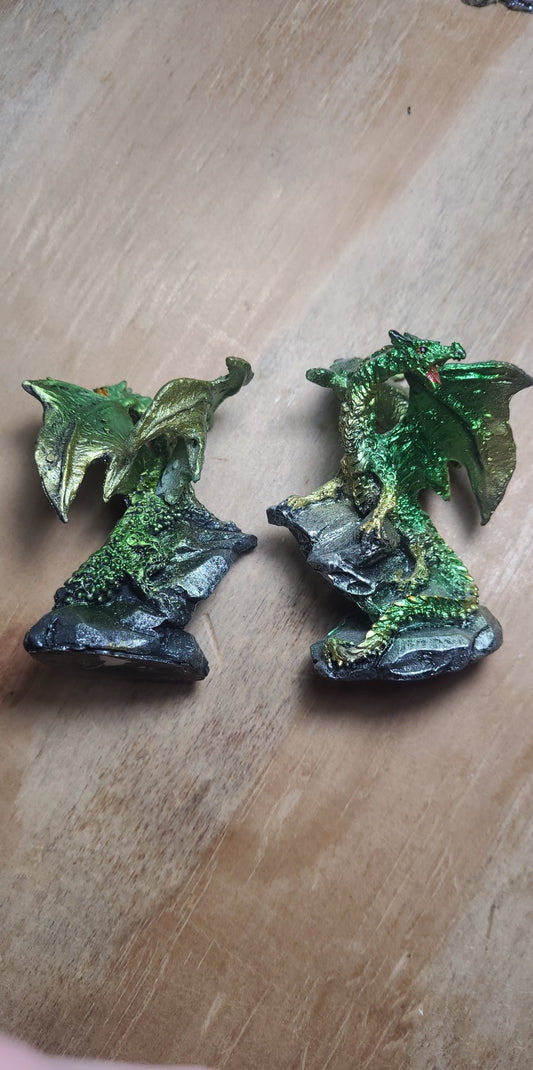 Dragon Figure, Dragon on Mountain Craig, Green