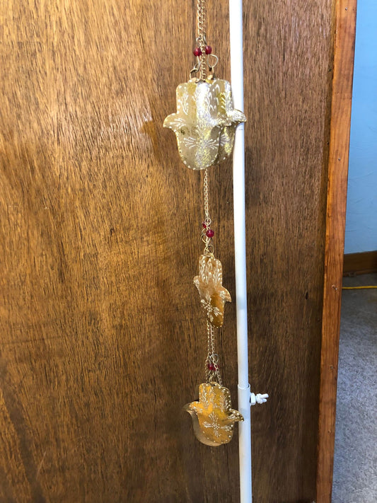 Hanging Decoration,  Brass, Hamsa hand