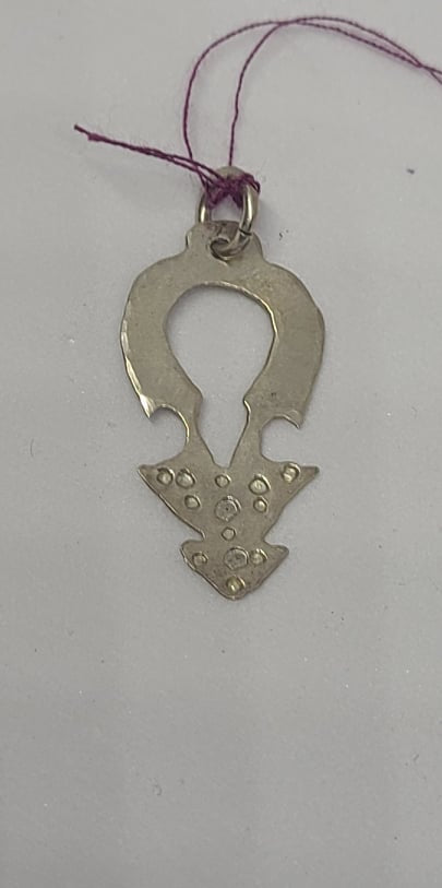 Pendant, Sterling Silver free form