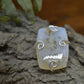 Gemstone Pendant, Agate Dendrite in Sterling Silver Swirl