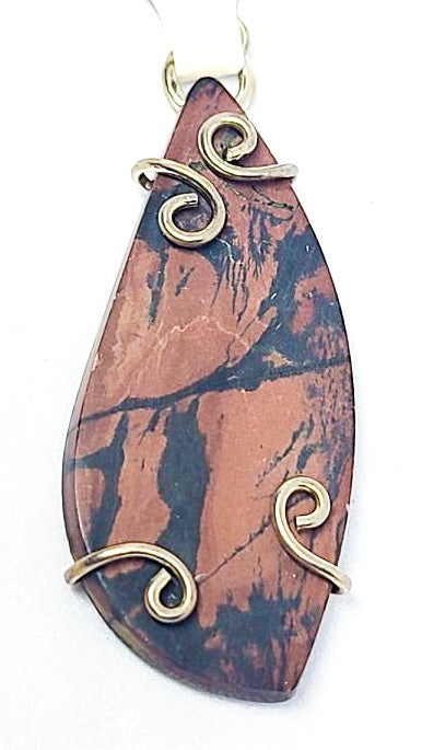 Pendant, Red Creek Jasper in Sterling Silver