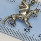Sterling silver pendant, Large Dragon 33mm