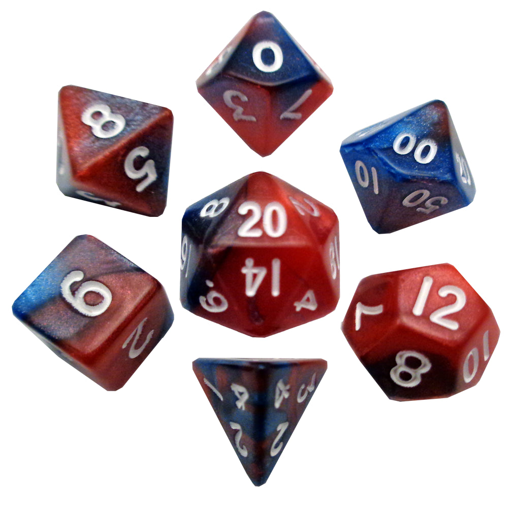 MDG  7 MINI POLYHEDRAL DICE SETS