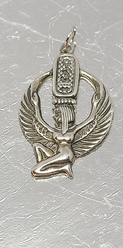 Sterling silver pendant, Isis