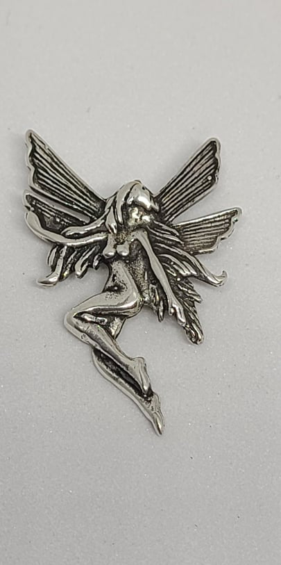 Sterling silver pendant, Fairy