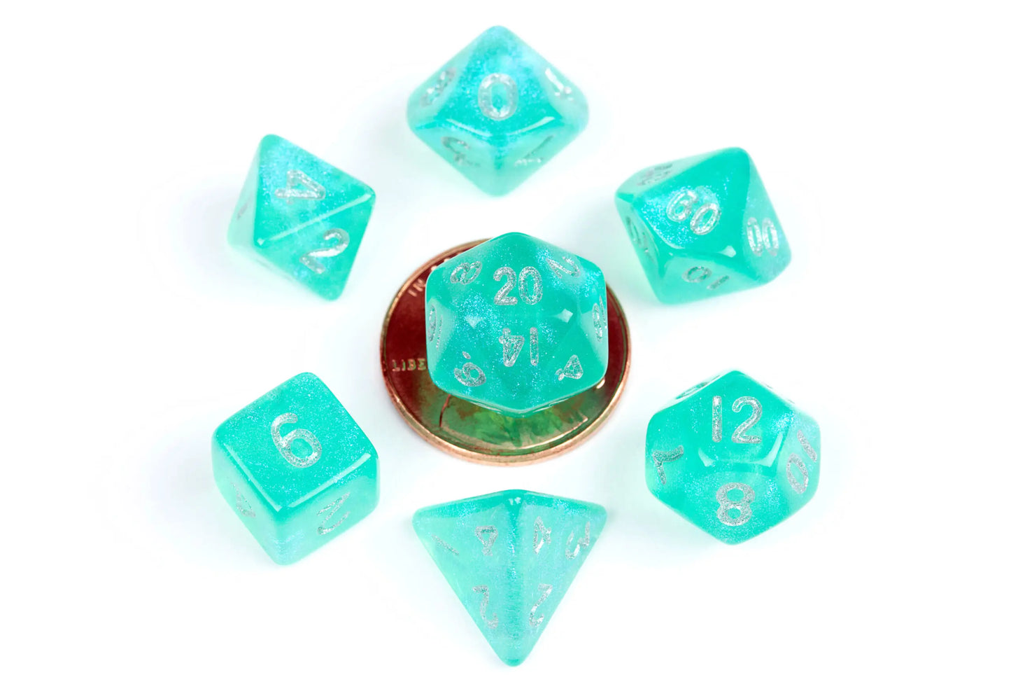 MDG  7 MINI POLYHEDRAL DICE SETS