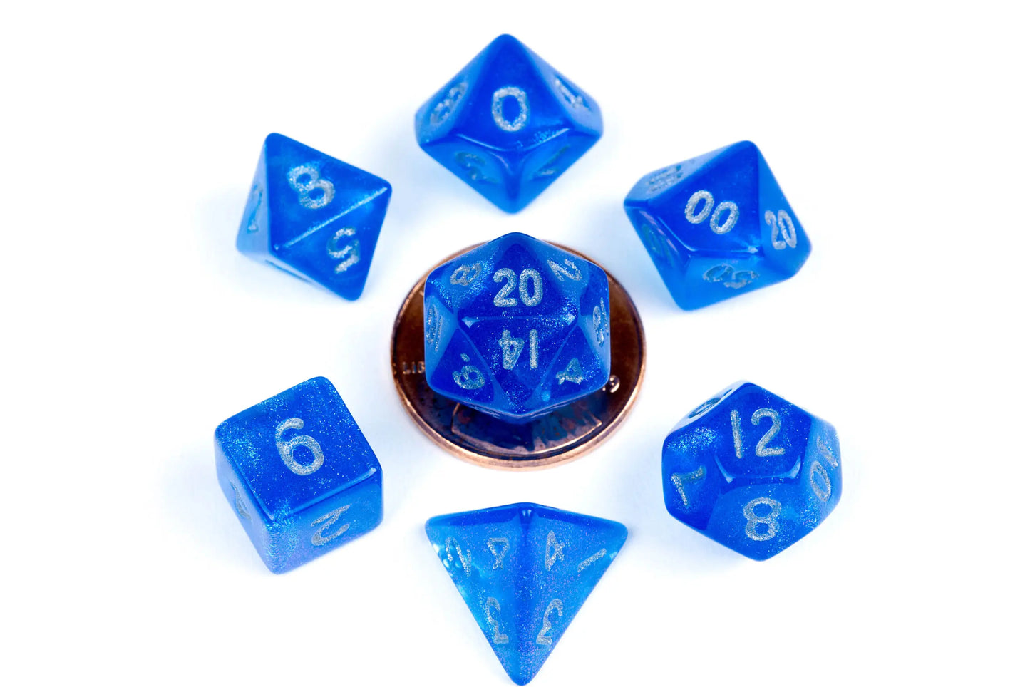 MDG  7 MINI POLYHEDRAL DICE SETS