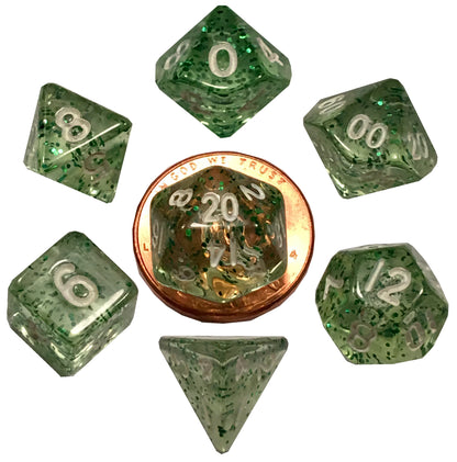 MDG  7 MINI POLYHEDRAL DICE SETS