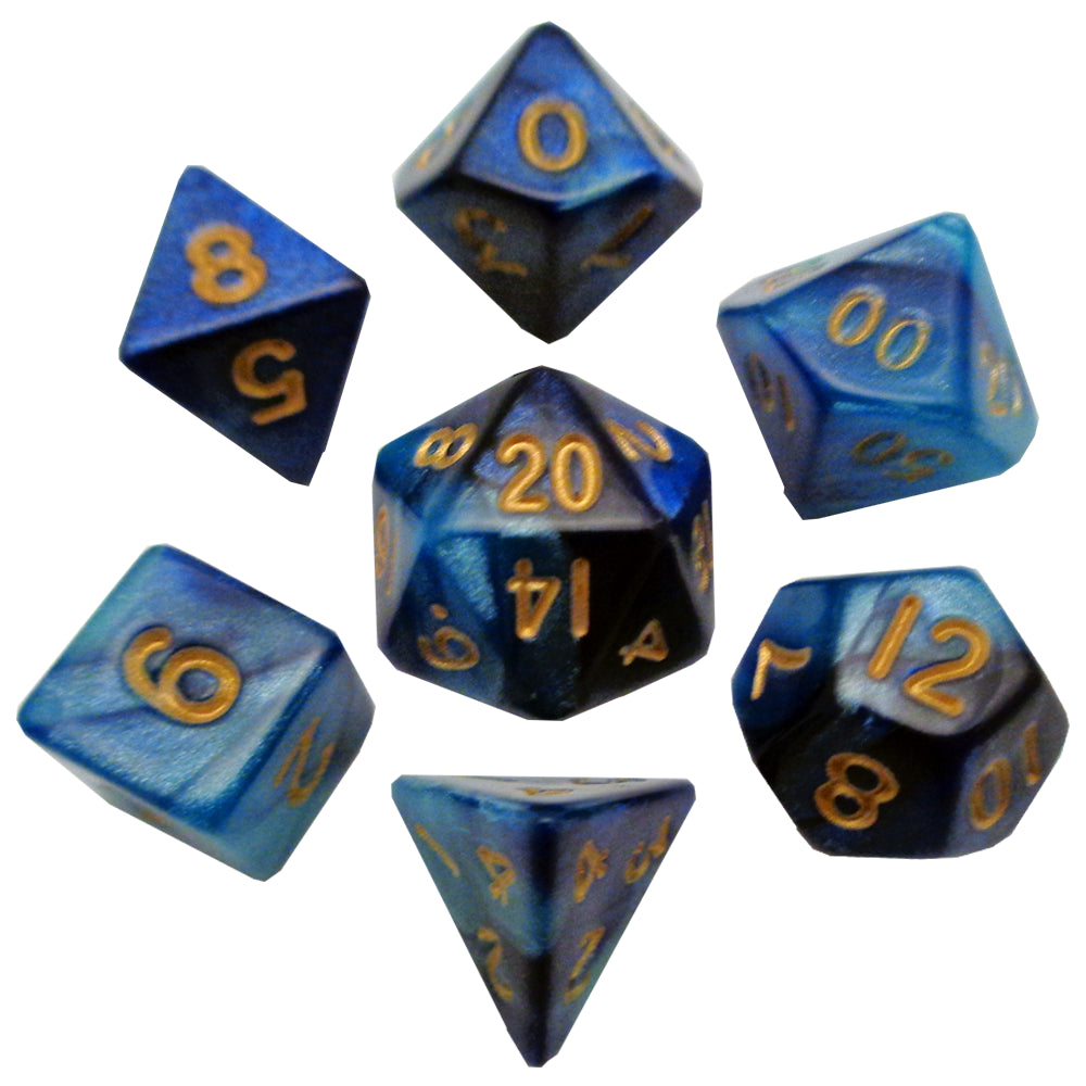 MDG  7 MINI POLYHEDRAL DICE SETS