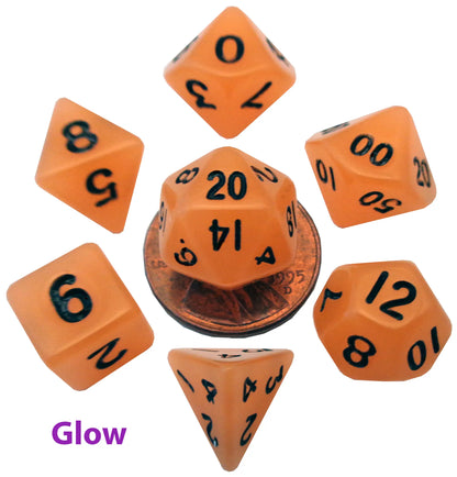 MDG  7 MINI POLYHEDRAL DICE SETS