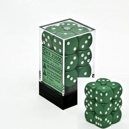 Chessex Dice  - 16mm D6 dice Blocks (12 dice)