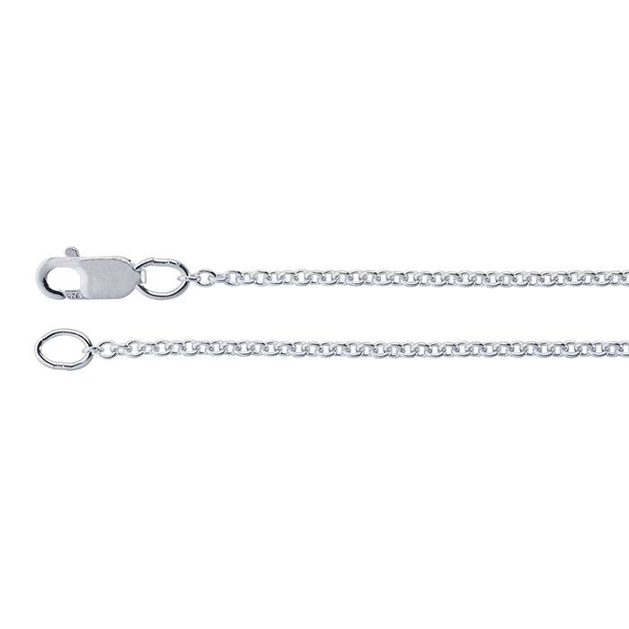 Sterling Silver Chain, Italian Silver Cable Style 20"