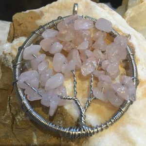 Gemstone Pendant, Tree of life Gemstone Chip (Small)