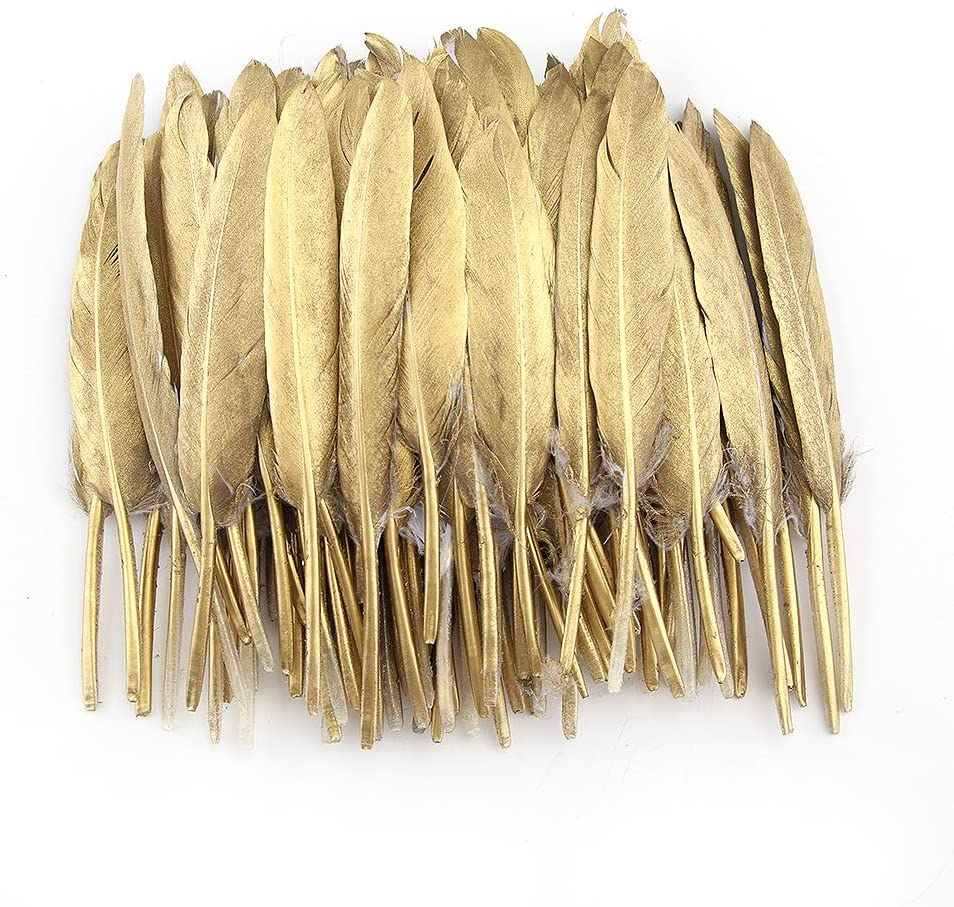 Smudge Feather, Metallic Gold (God)