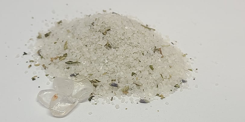 Chakra Tune Up Salt - All 7 Chakra and Reiki Master charged Crystal