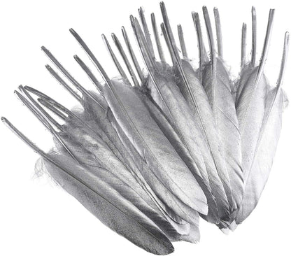 Smudge Feather, Metallic Silver (Goddess)