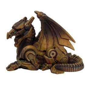 Steampunk dragon, guarding
