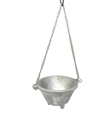 Cauldron, Aluminum Hanging Burner 3" diameter