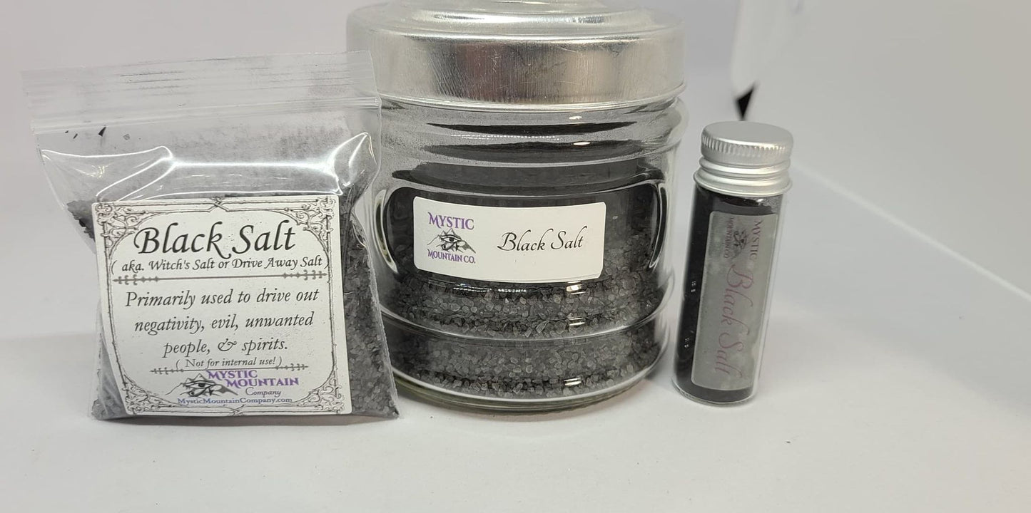 Black Salt  AKA Witches Salt, Powerful Spiritual Protection