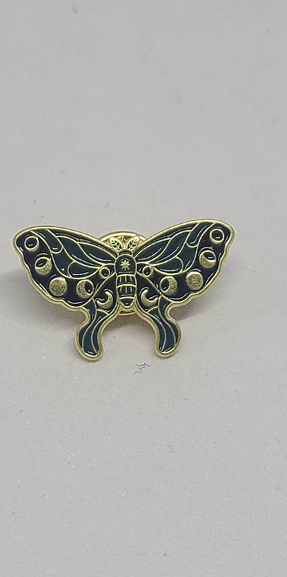 Enameled Pins - Eclipse of Lunar Moths