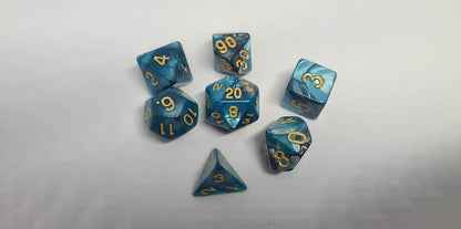 Dice Sets - Dual Colors - Full set of 7 dice