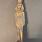 Egyptian Figurine, Bronze Man on Orange Calcite Base