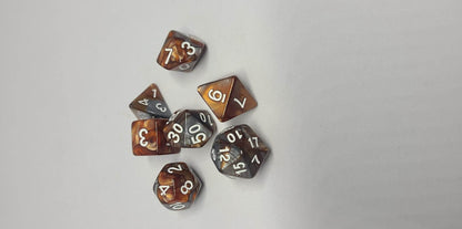 Dice Sets - Dual Colors - Full set of 7 dice