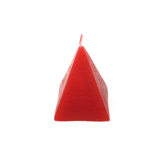 Shaped Candle, Pyramid Red