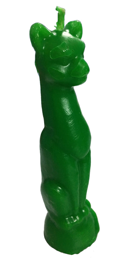 Shaped Candle, Cat Green