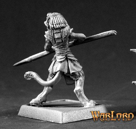 Reaper Miniatures Warlord Metal - CHOSEN OF SEKHMET CATFOLK BARBARIAN