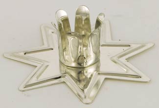 Chime Candle Holder, Silver Fairy Star