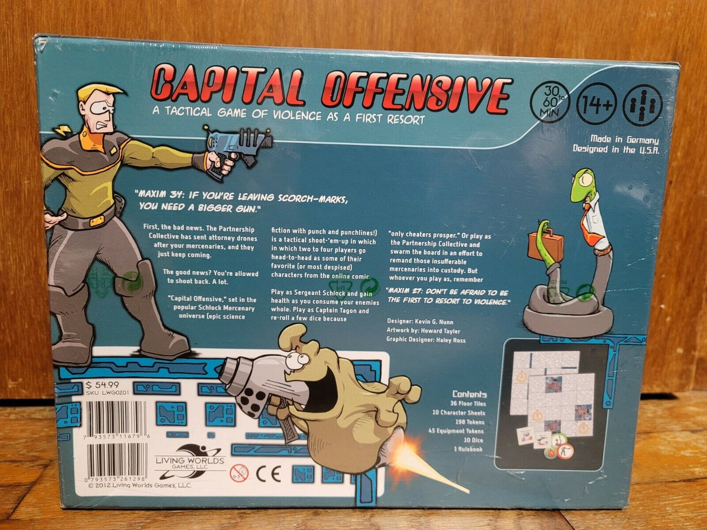 Capital Offensive 2012 Living World Games board