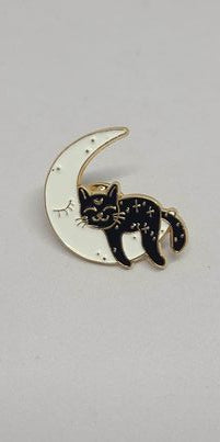 Enameled Pins - Collection of Black Cats