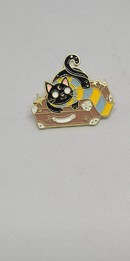 Enameled Pins - Collection of Black Cats