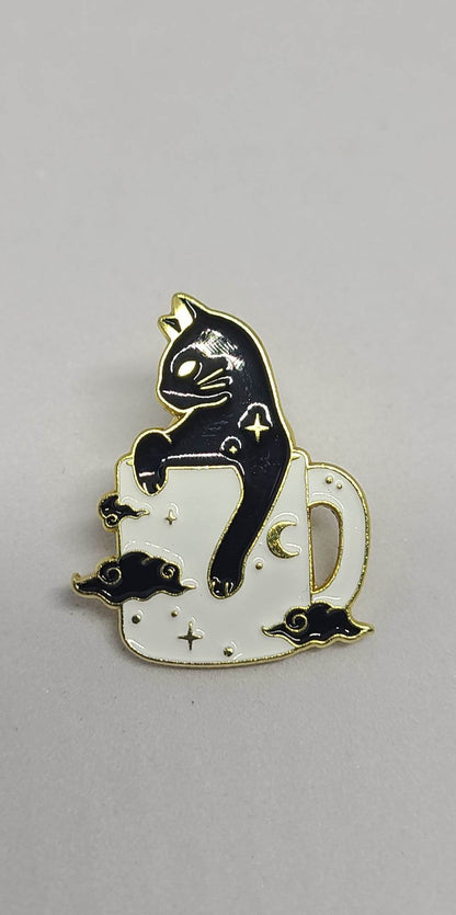 Enameled Pins - Collection of Black Cats