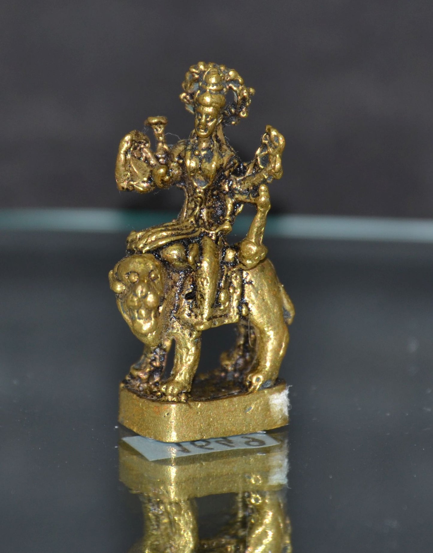 Diety Figurine, Brass, Durga