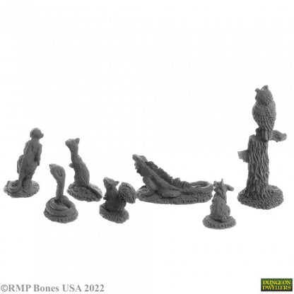 Reaper Miniatures Bones USA: Dungeon Dwellers - FAMILIARS 2