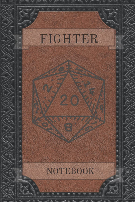 Fighter Notebook: 100 Page Lined Notebook Fantasy Themed D&D Character Journal