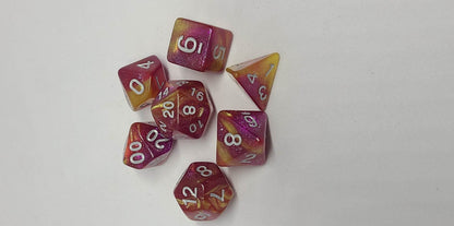 Dice Sets - Sparkle Mania - full set of 7 dice