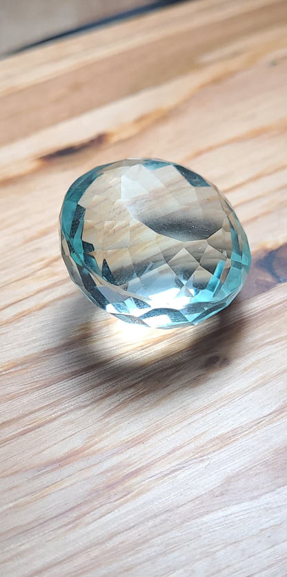 Faceted Gemstone, Aquamarine Jewelry Quality HUGE