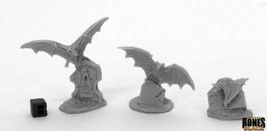 Reaper Miniatures Bones Black - Giant Bats (3)