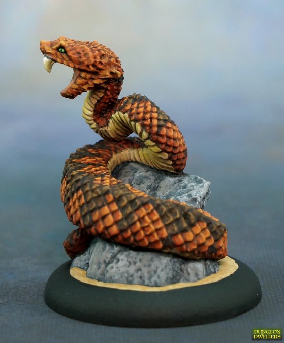 Reaper Miniatures Bones Black - Giant Snake