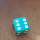 Astragalomancy Set, Divination dice Solid colored with white pips.
