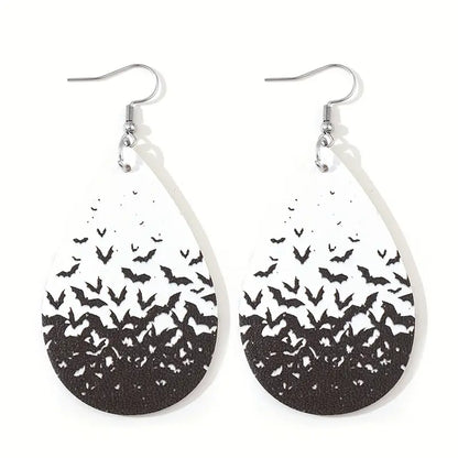 Gothic Teardrop Dangle Earrings