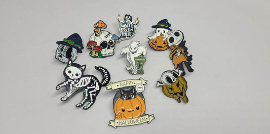 Enameled Pins - Halloween Themes