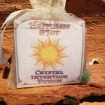 Crystal Intention Pouch, Happiness and Joy